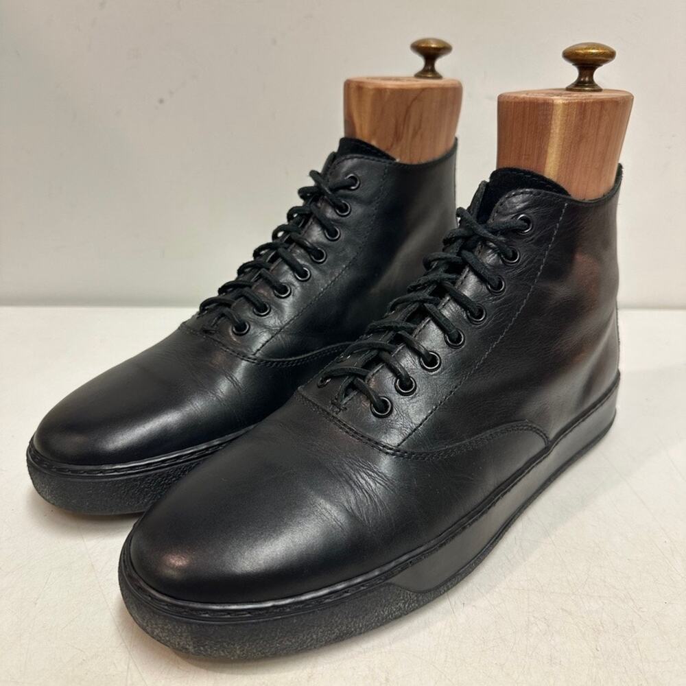VGUC Yuketen x Woodlands Monterey Sneaker Hermosa Black Calf Made Italy US 9 D